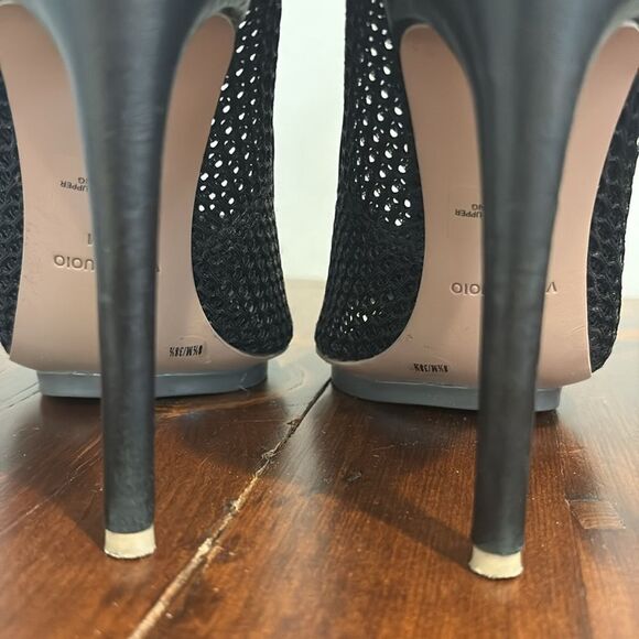 BCBGMaxAzria Mesh Ma-Kassia Black Stilletto Size 8.5 M - Picture 9 of 15